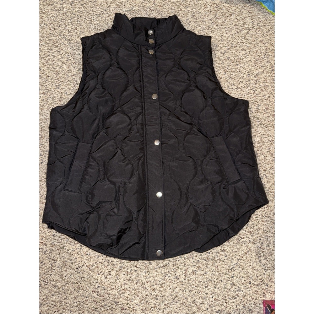 Womens Stand Up Button Jacket Waistcoat Winter Warm Vest Bodywarmer Coat‎ 2XL